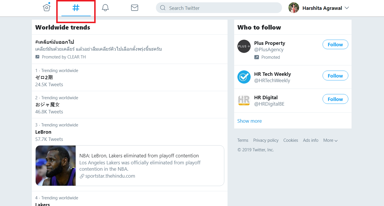 how to follow a hashtag on Twitter