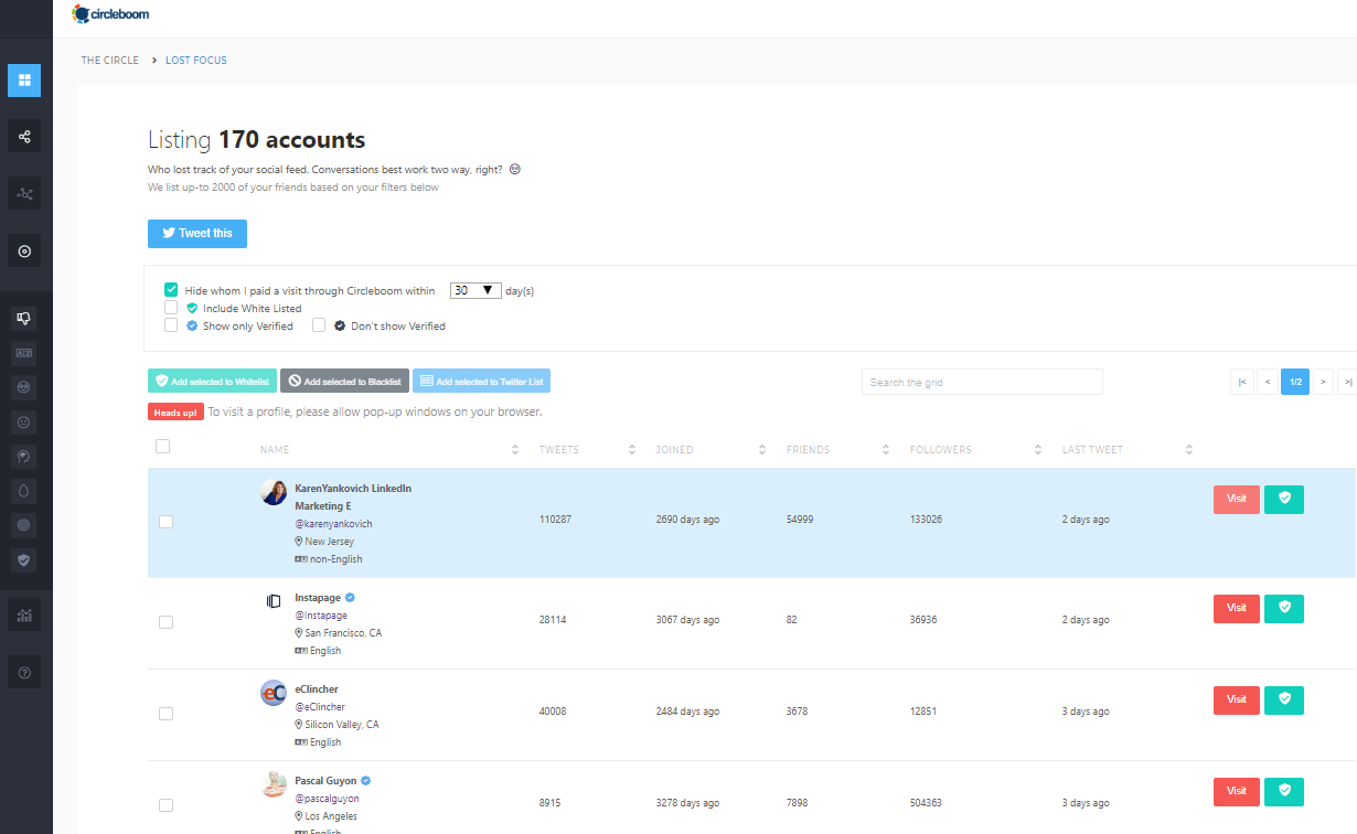 track Twitter followers 