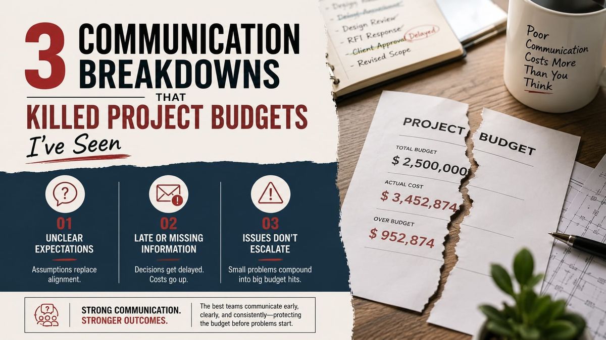 3 communication breakdowns that killed project budgets I've seen