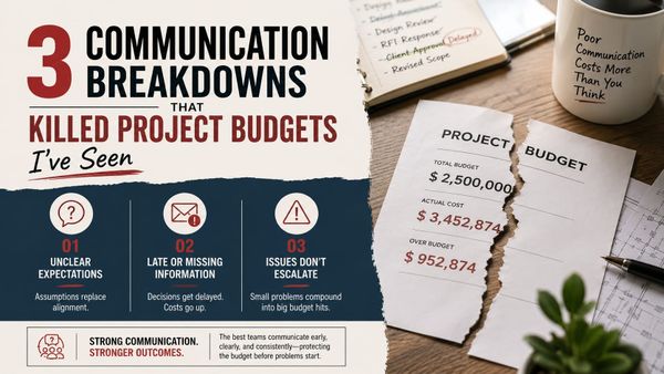 3 communication breakdowns that killed project budgets I've seen