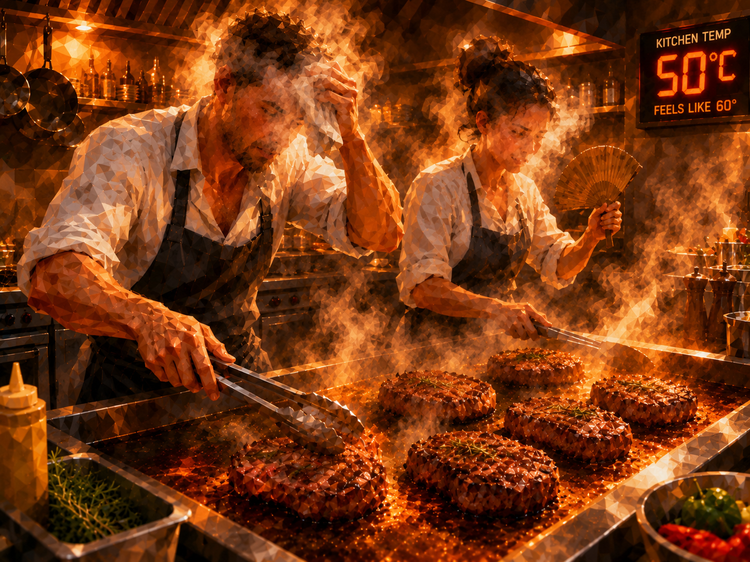 Heatwave menus and 50°C kitchens, Bucharest under water and the treacherous Austrian sausage