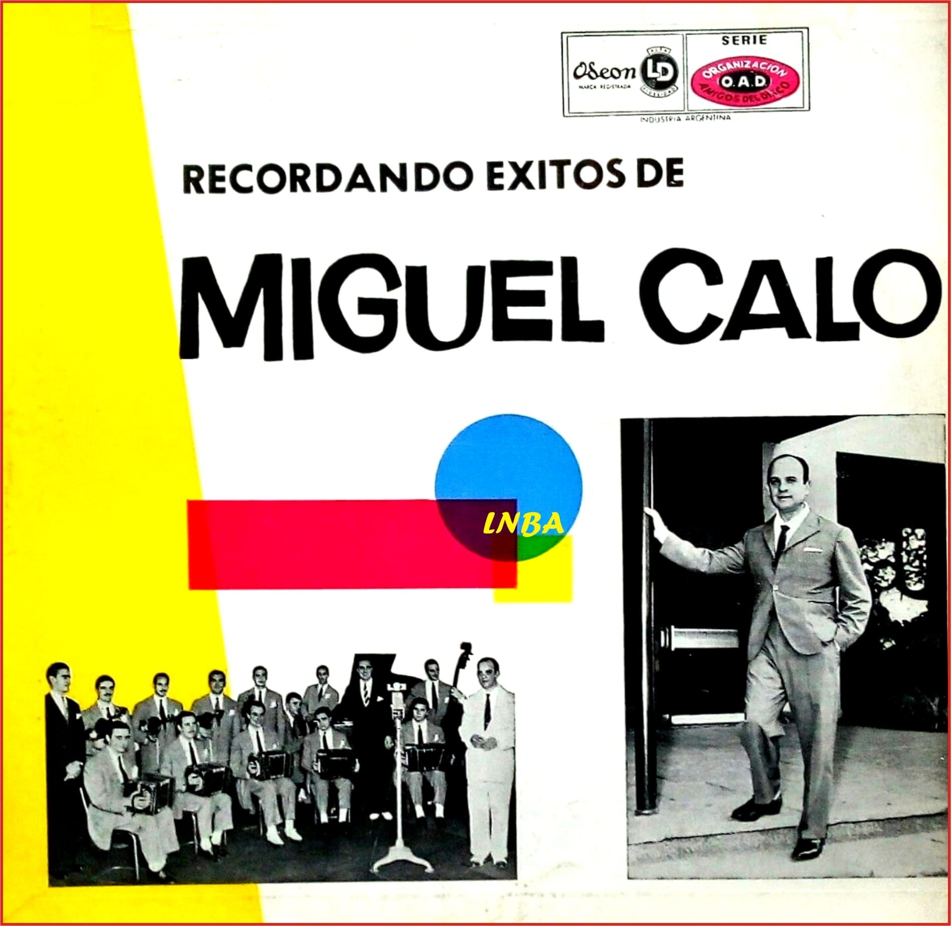 A colorful album cover for a tango record by Miguel Caló
