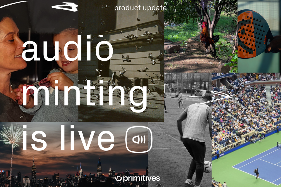 audio minting is live!