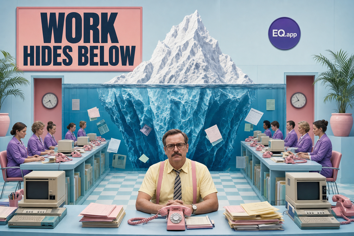 Cinematic editorial image showing the human story behind AI in Hiring: What Staffing Leaders Need to Know.