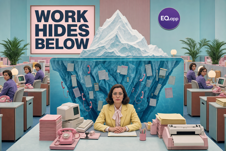 Cinematic editorial image showing the human story behind The 2026 Staffing AI Gap: A Back-Office Workflow Revolution.