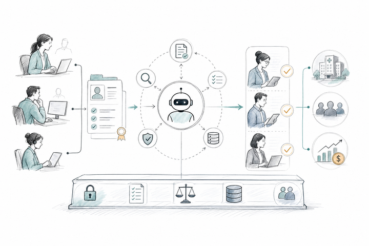 Editorial sketch: How to Automate Credentialing Compliance with Governed Digital Workers