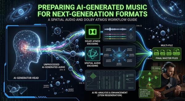 Spatial Audio and Dolby Atmos: Preparing AI-Generated Music for Next-Generation Formats