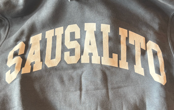 Sweatshirt that Says “Sausalito” Once Again Marin’s Top Export