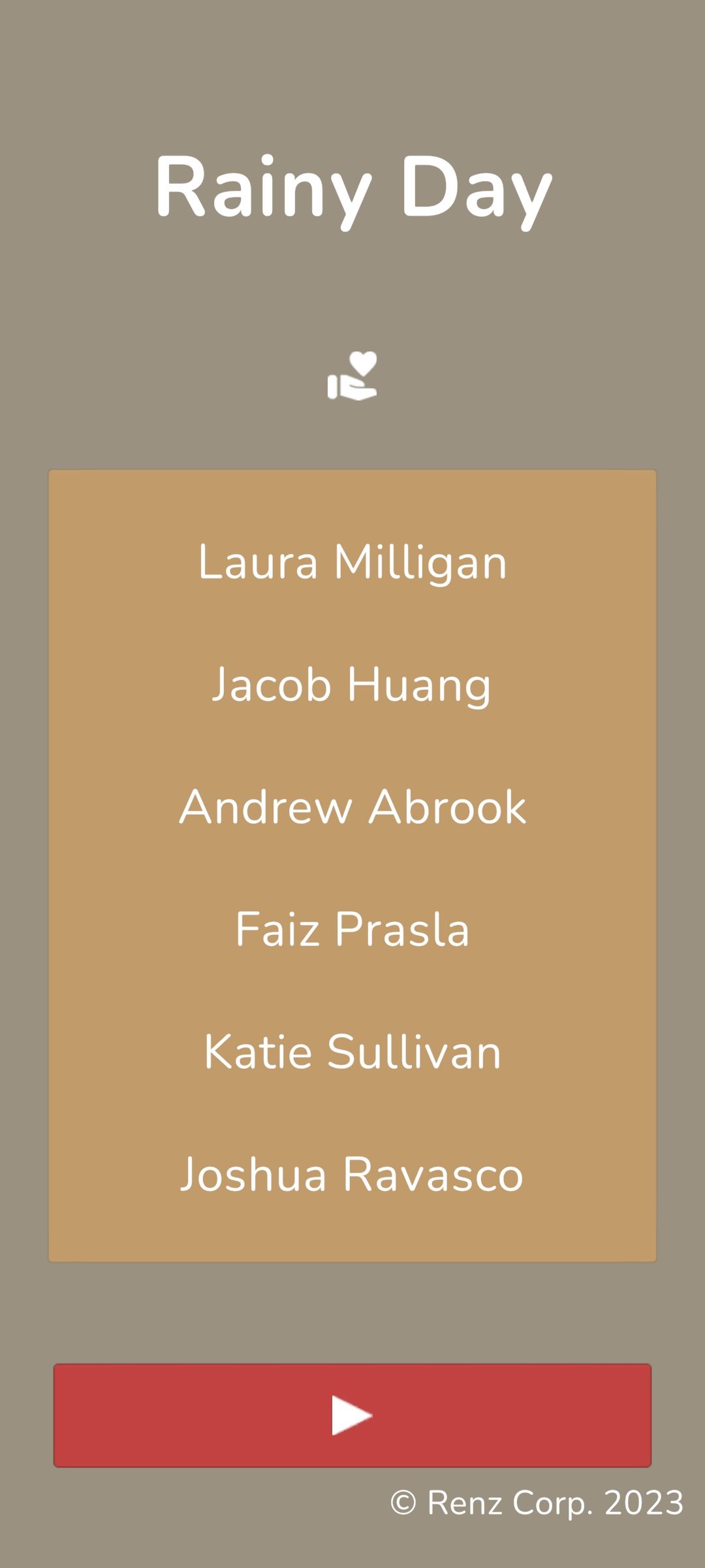 Contributors Powering Rainy Day