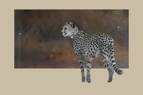 A reintroduced cheetah in Kuno National Park.