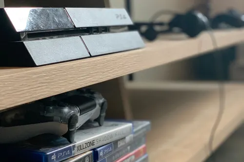 A video game console featuring DVDs for PlayStation.