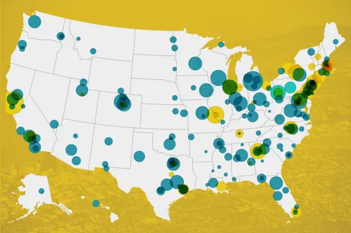 Map of the H-1B Visa Holders Joining America's Top Research Institutions in FY 2025