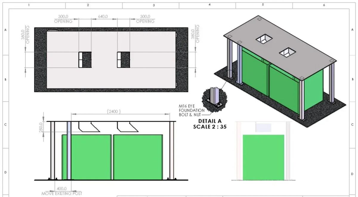 Structural Design Proposal for Pet Food Projects' Bin Collection System