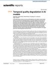 Temporal Quality Degradation in AI Models