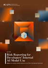 Risk Reporting for Developers' Internal AI Model Use