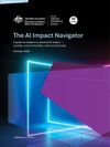 Cover of The AI Impact Navigator: A guide for leaders to steward AI impact — socially, environmentally, and economically