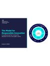 Cover of The Model for Responsible Innovation: A practical tool for trustworthy adoption of AI in the public sector
