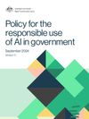 Cover of Policy for the responsible use of AI in government