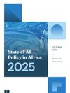 Cover of State of AI Policy in Africa 2025