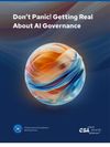 Cover of Don’t Panic! Getting Real About AI Governance