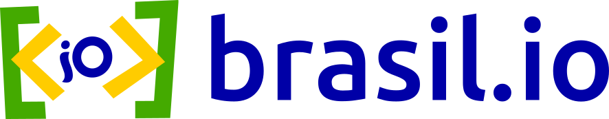 logo do brasil.io em azul, amarelo e verde