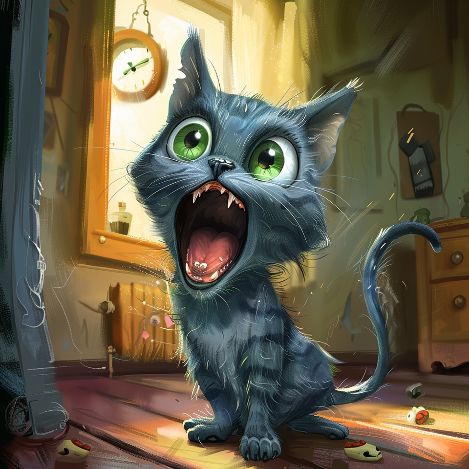My kitten is yelling loudly after just coming home, why?