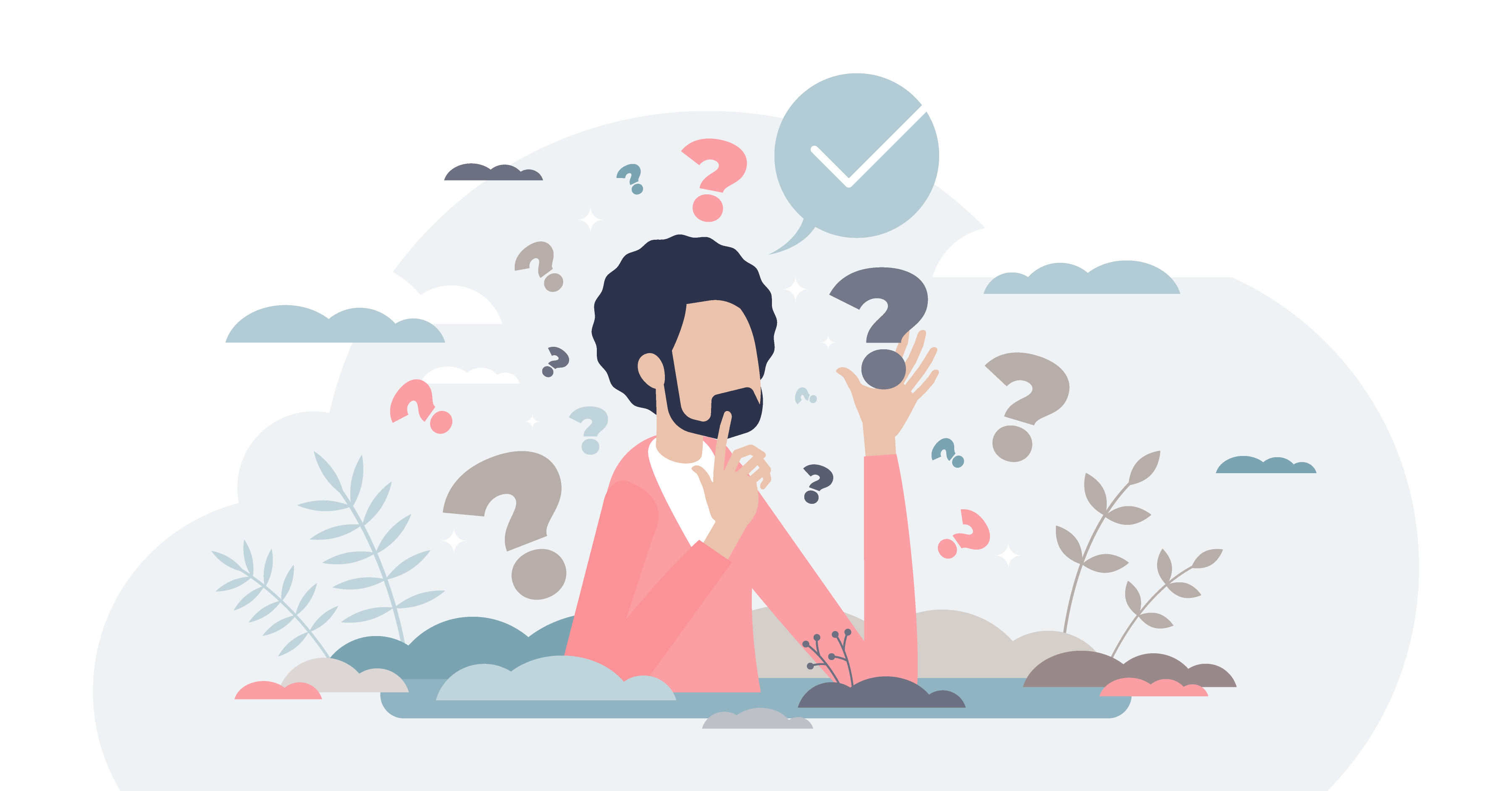 Man contemplating his options more carefully