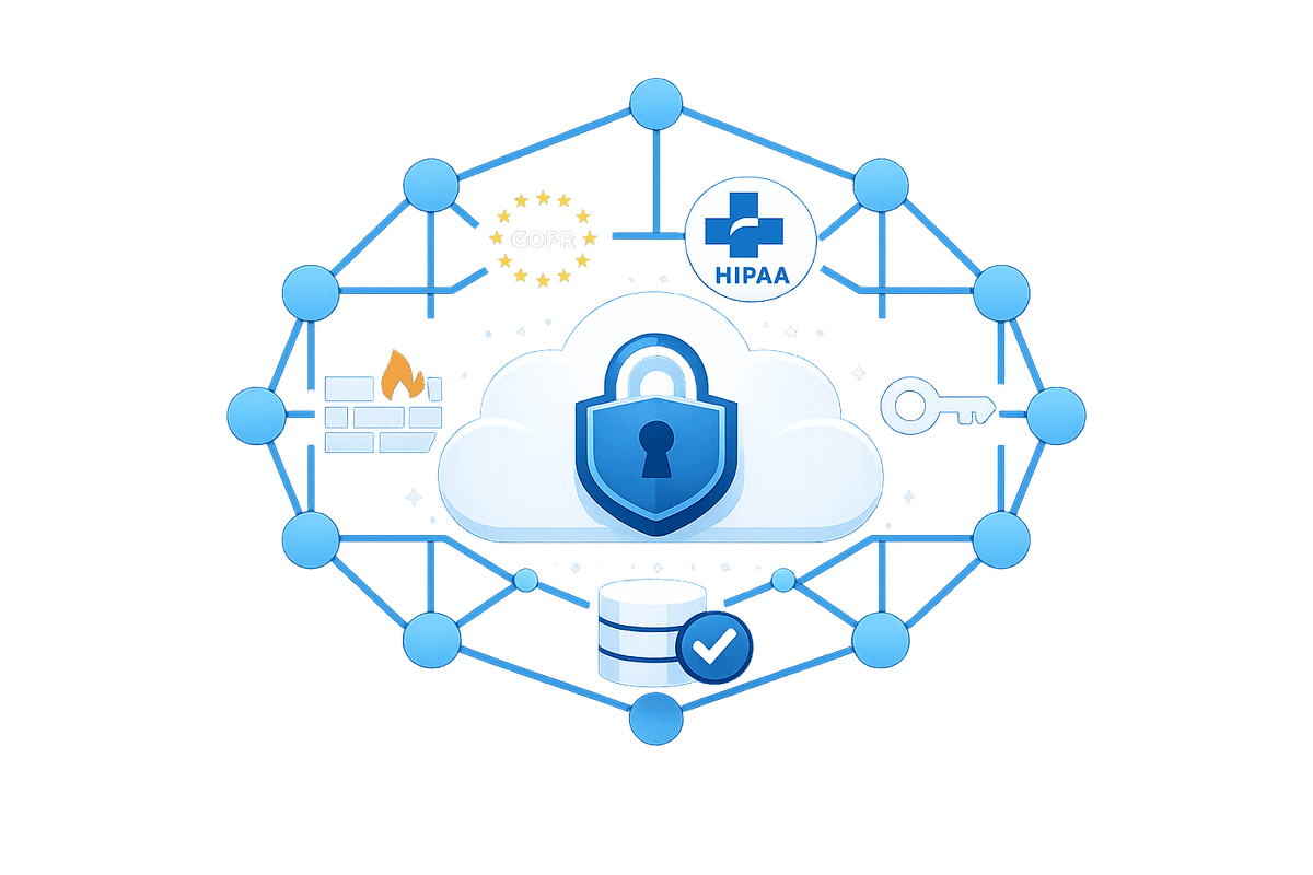 AWS Network Security for GDPR and HIPAA Compliance
