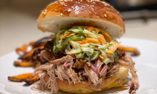 Healthy Pulled Pork Sandwich