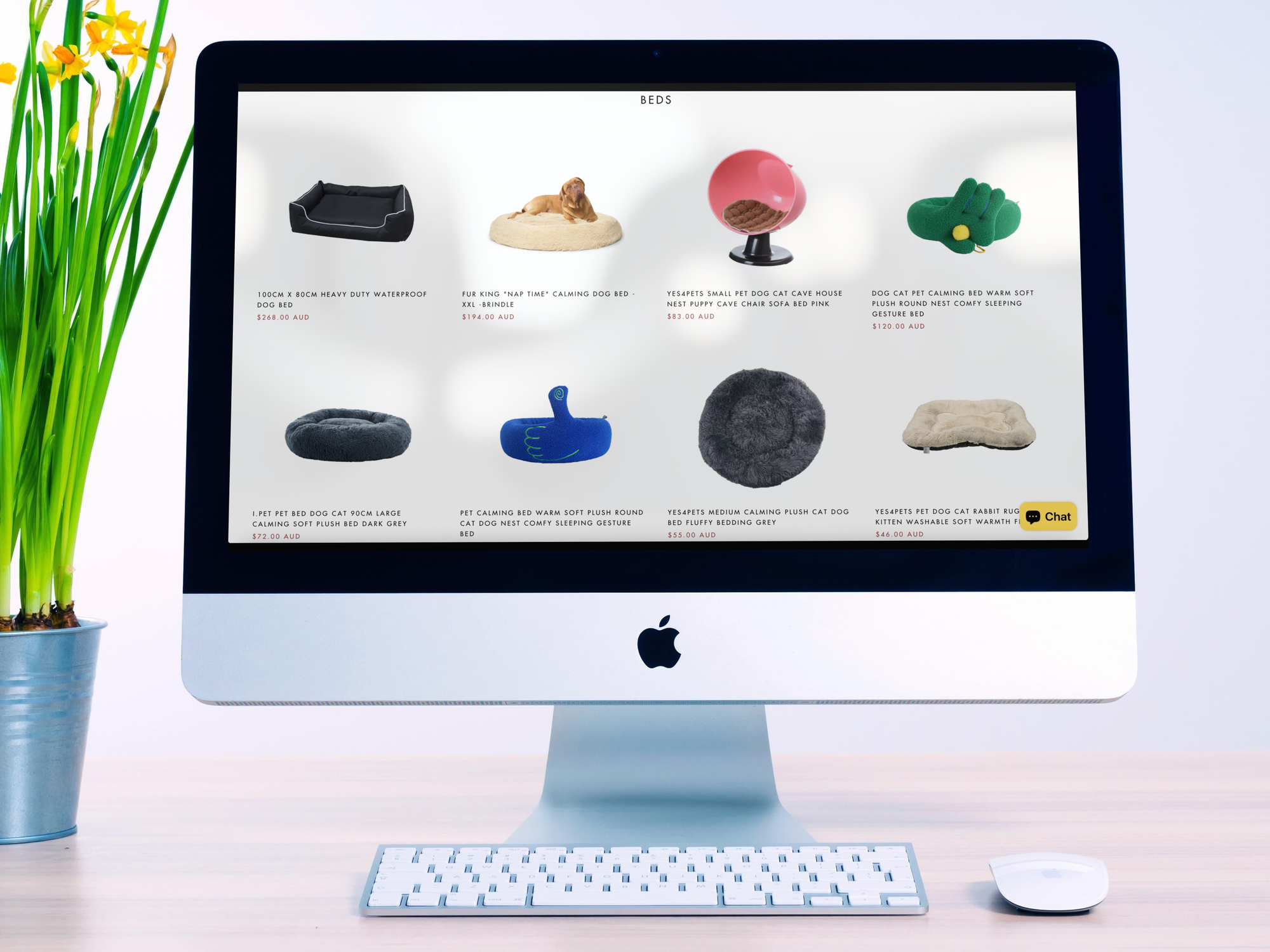 store showcase in a laptop