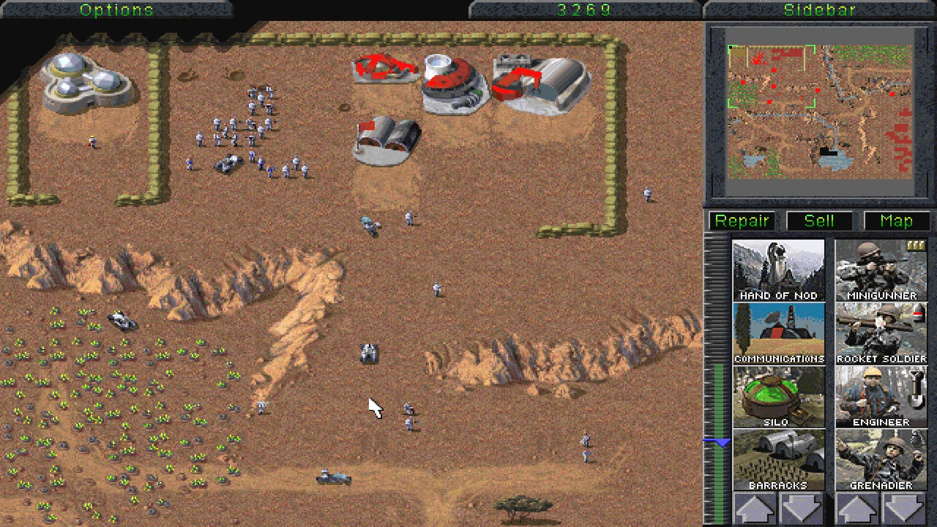 A screen shot from the video game Command & Conquer