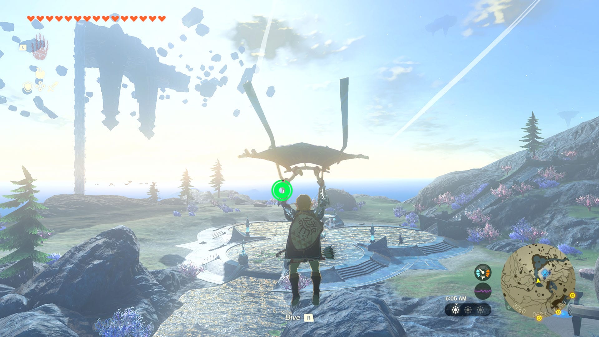A screen shot from The Legend of Zelda: Tears of the Kingdom