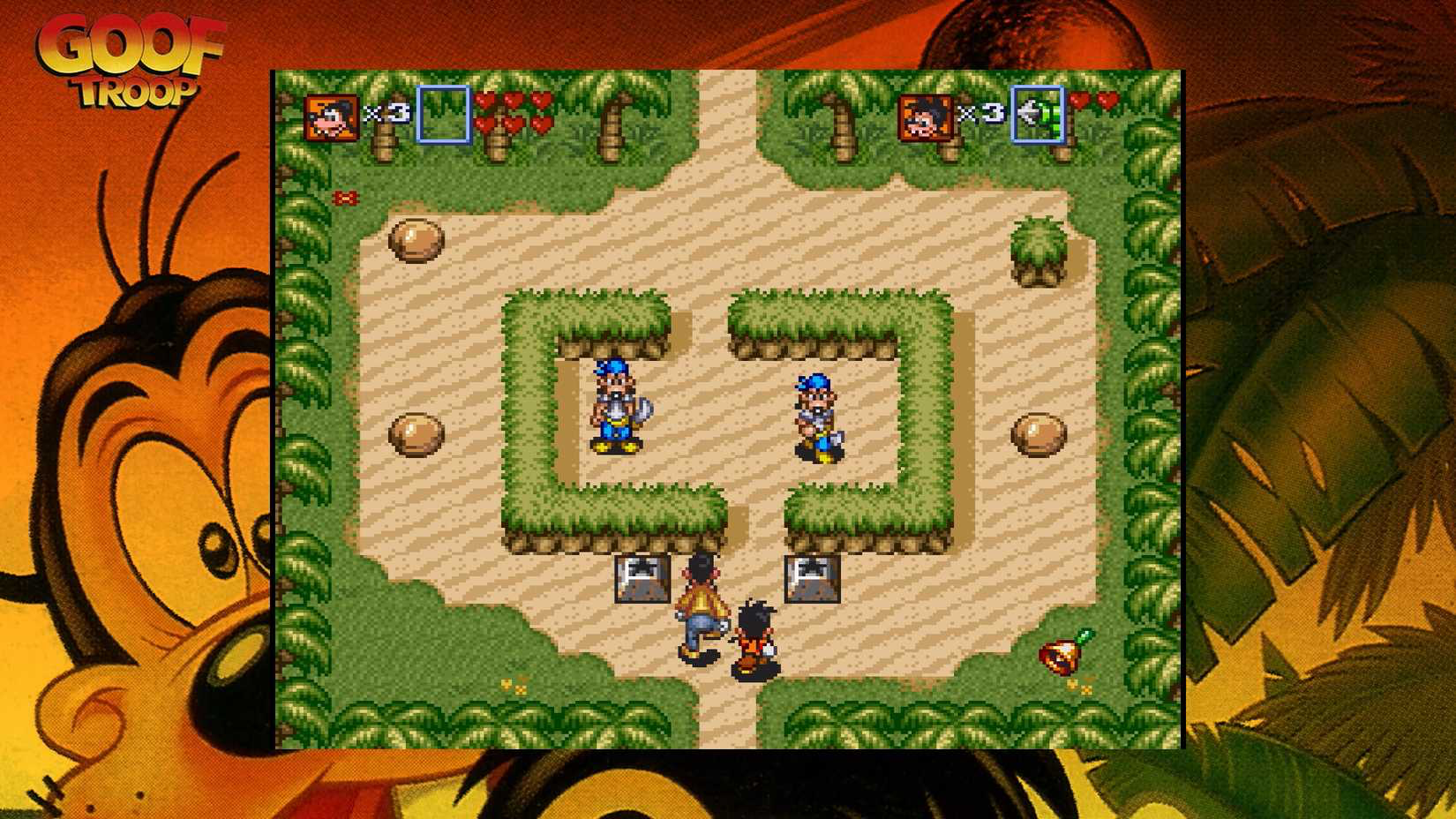 A screen shot from the video game Goof Troop