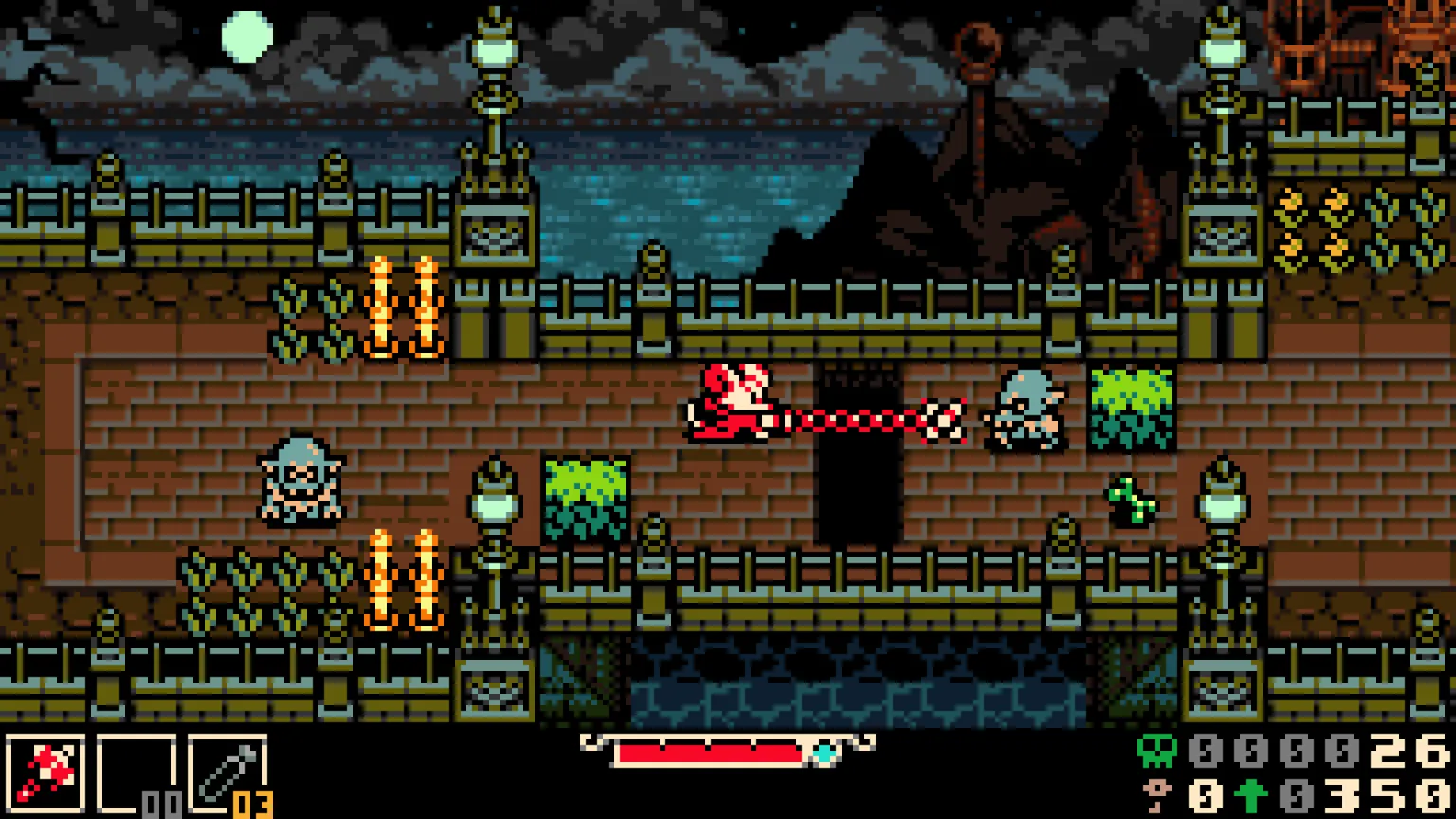 A screen shot from the video game Mina the Hollower