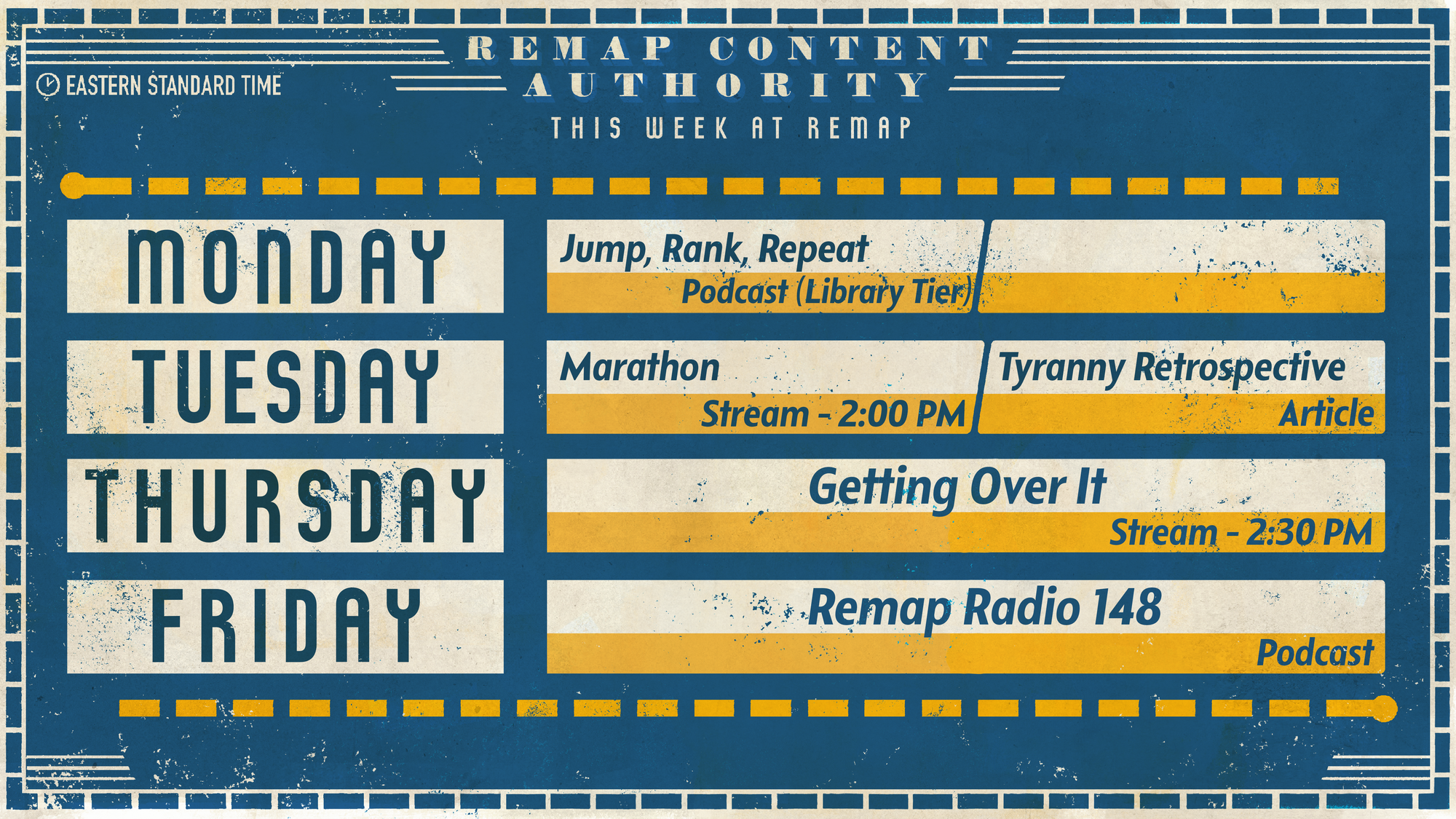 This Week at Remap