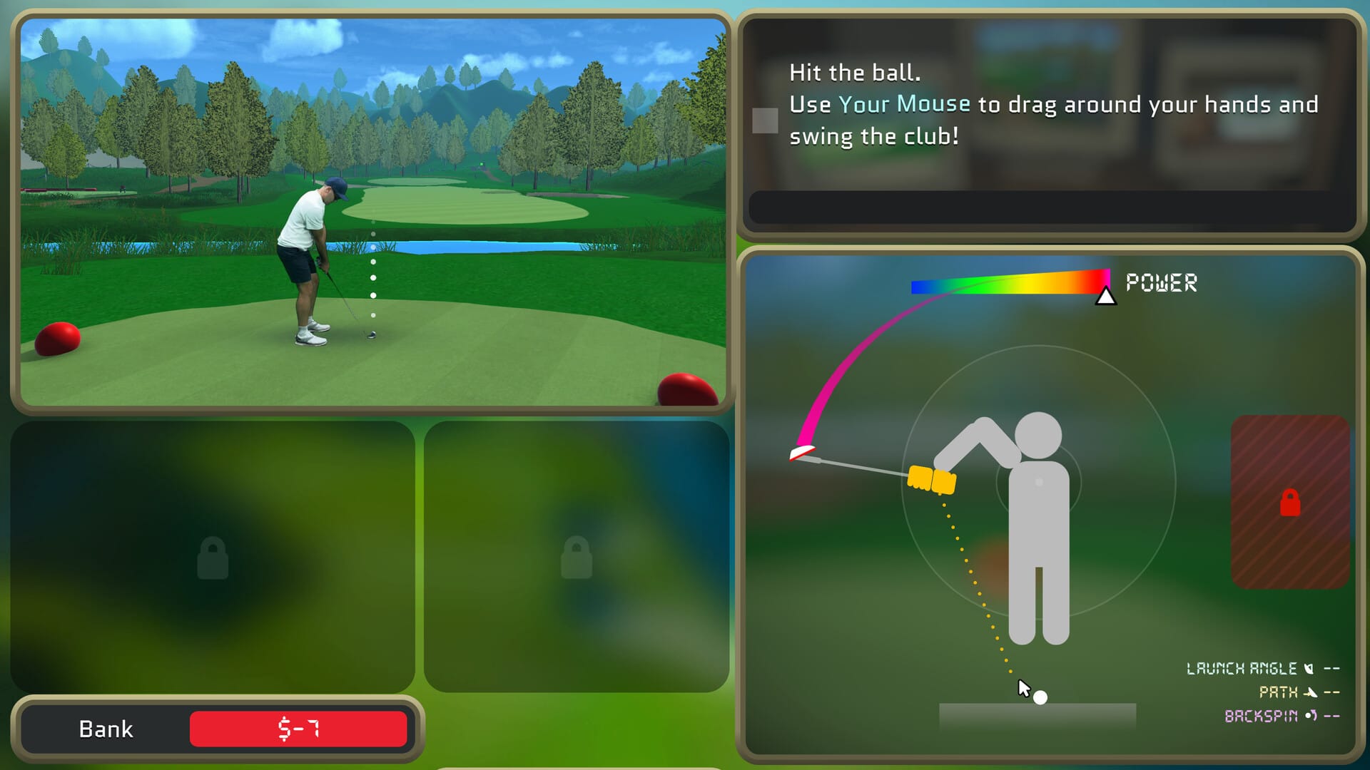 A screen shot from the video game Normal Golf Game