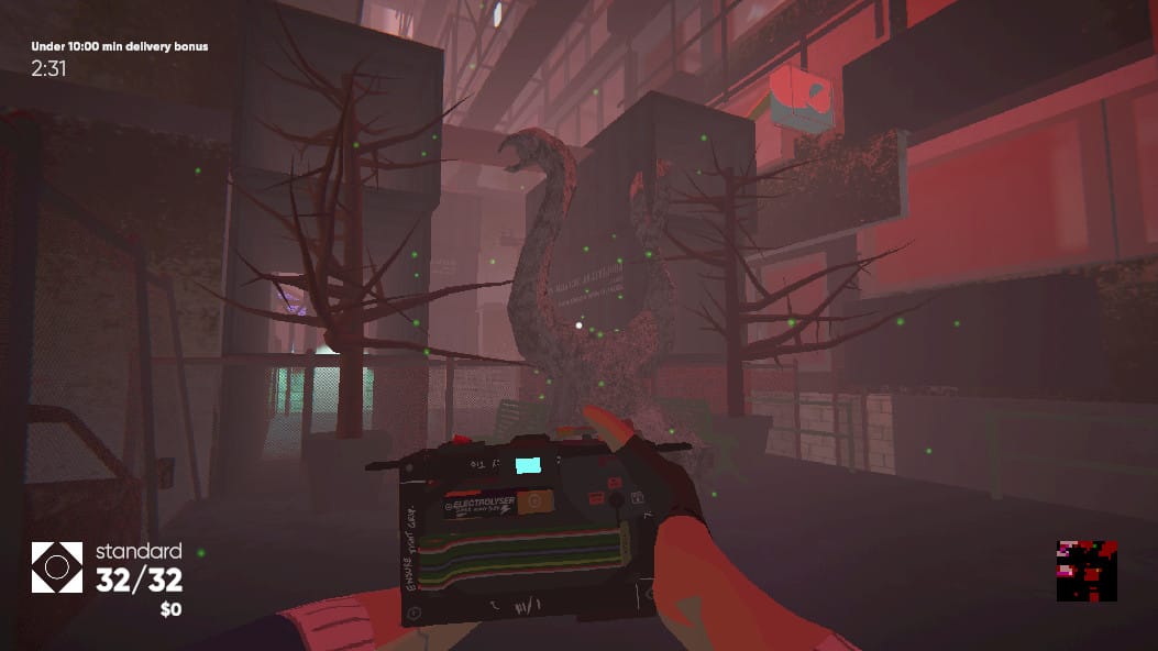 A screen shot from Umurangi Generation