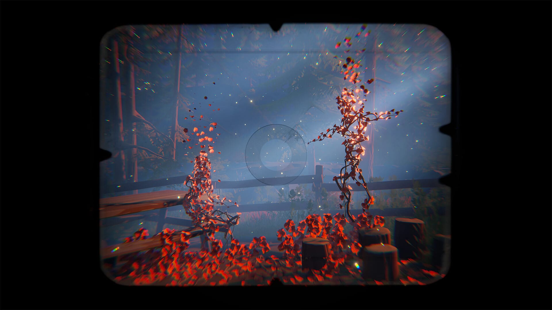 A screen shot from the video game Forever Ago