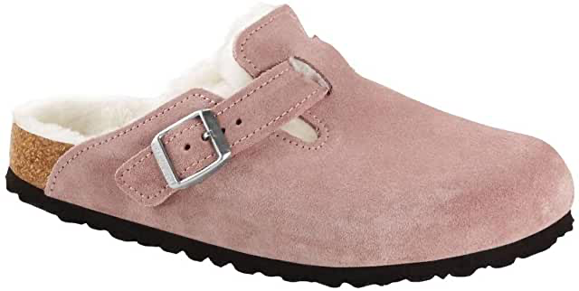 Boston Shearling Birkenstock Clogs in pink