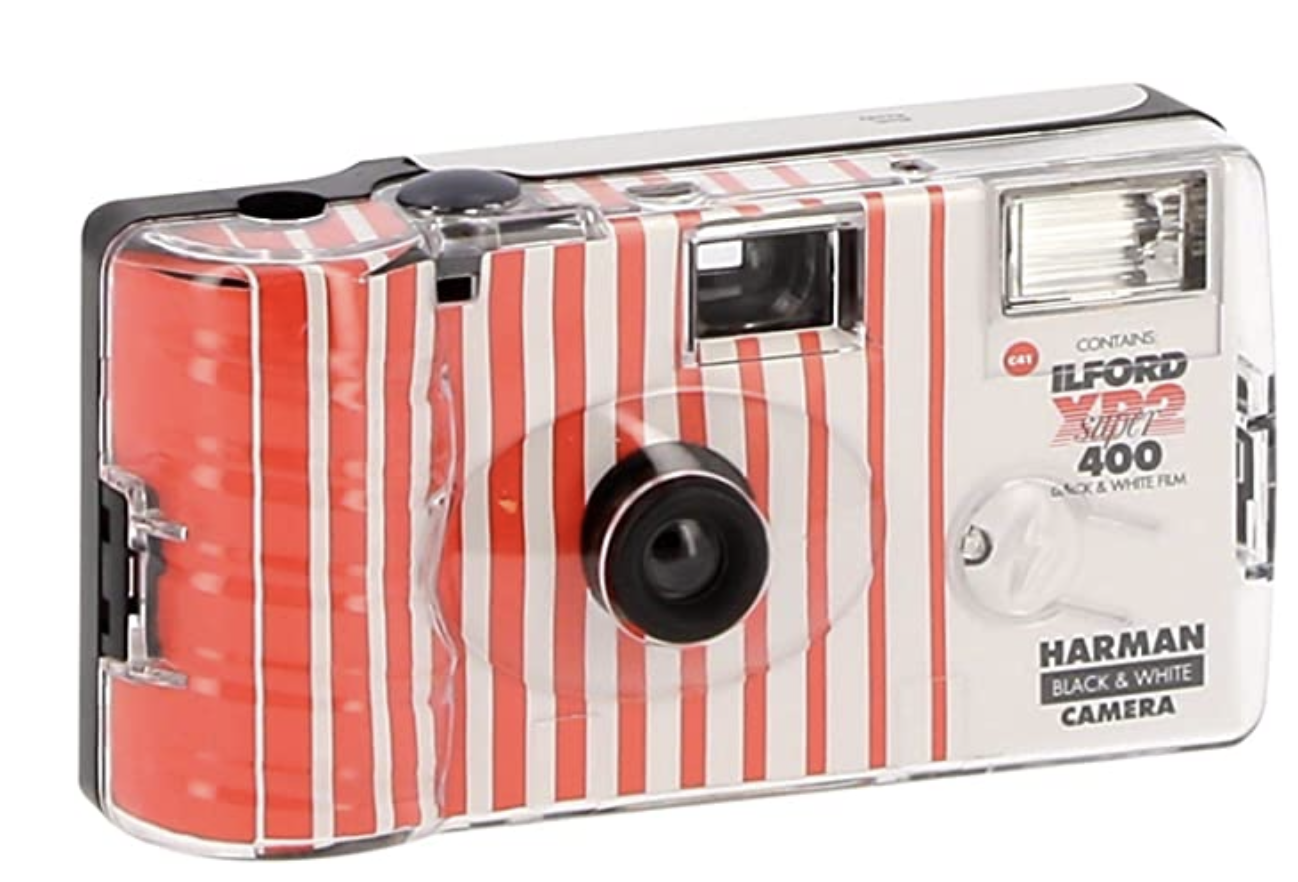 Image of disposable camera that takes black and white photos