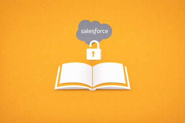Minimalist vector art of an open book and a cloud with an unlocked padlock on a yellow background, symbolizing the McGraw Hill breach.