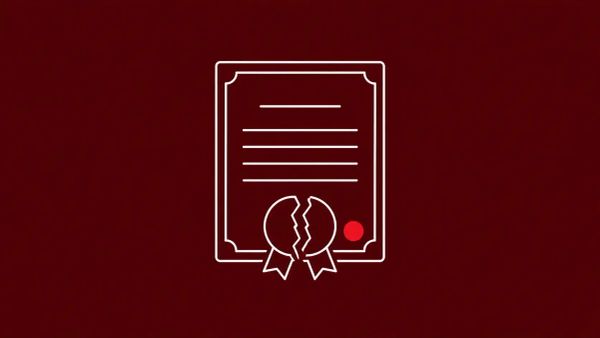 Line-art illustration of a fractured Artifact Signing vault spilling certificate fragments with a fox-and-tempest motif, on oxblood background with one red dot accent.