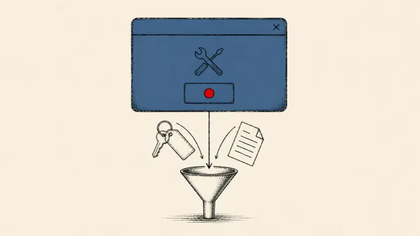 Editorial illustration of a fake fix-it prompt piping browser tokens and documents into a stealer, marking Microsoft's ACR Stealer ClickFix analysis.