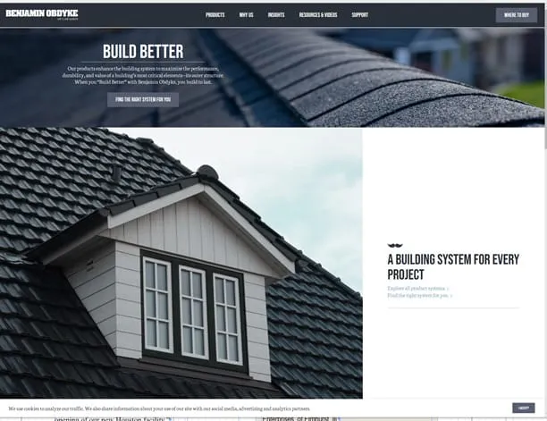 Benjamin Obdyke Launches Revamped Website