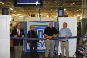 Door Maker Toasts New Plant