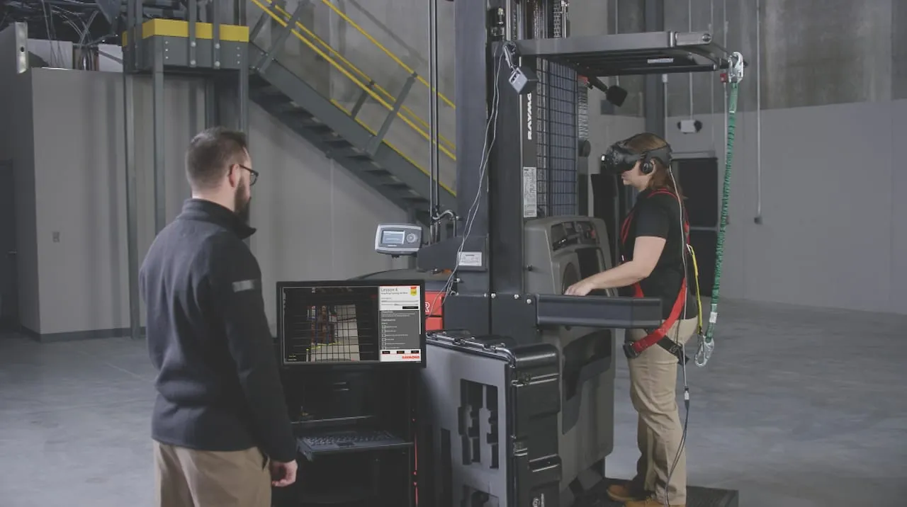 Virtual Reality Simulator Trains Forklift Drivers