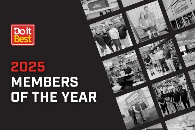 DO IT BEST ANNOUNCES MEMBERS OF THE YEAR