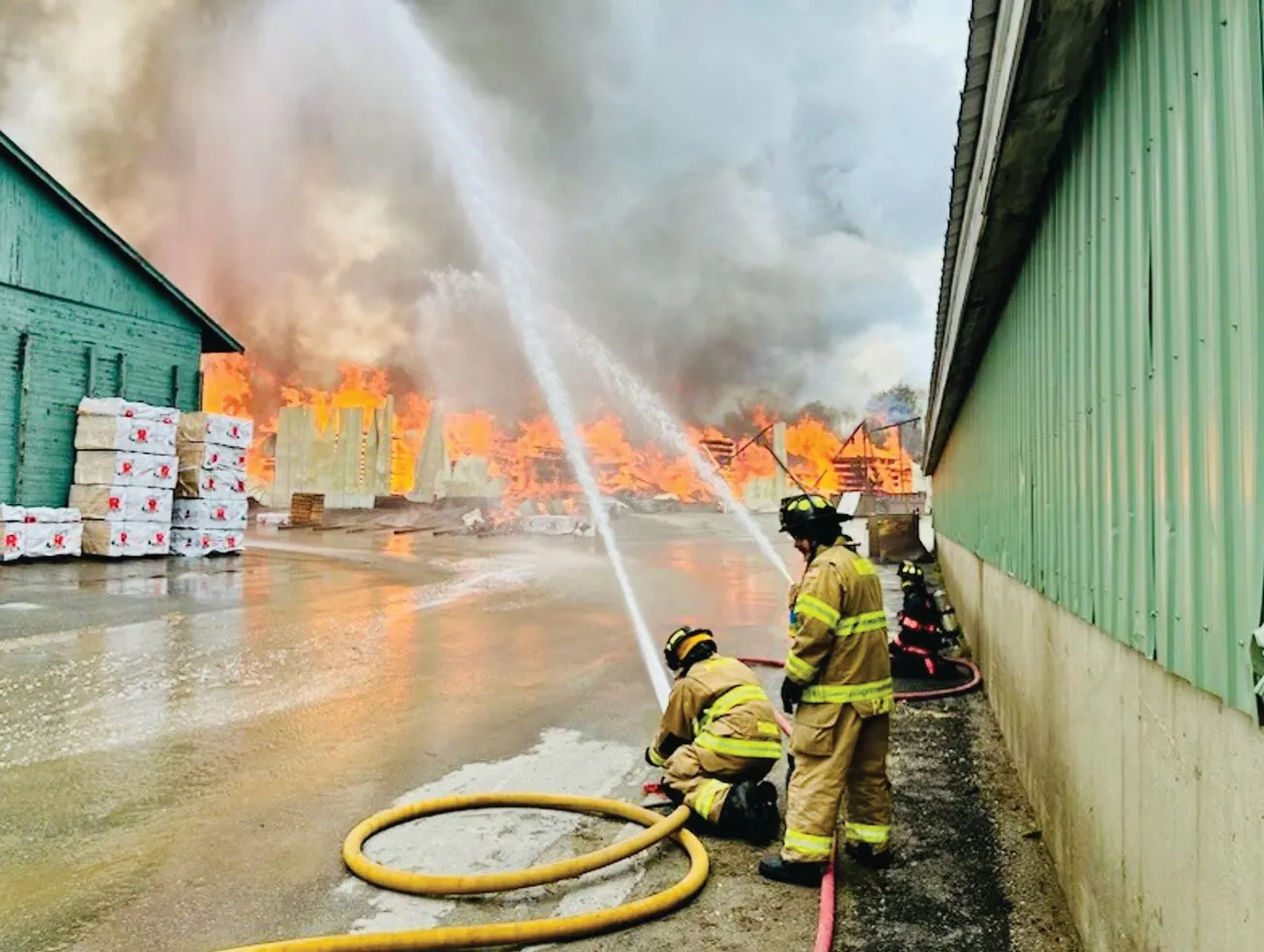 FIRE, EXPLOSION RAVAGE ROBBINS MILL