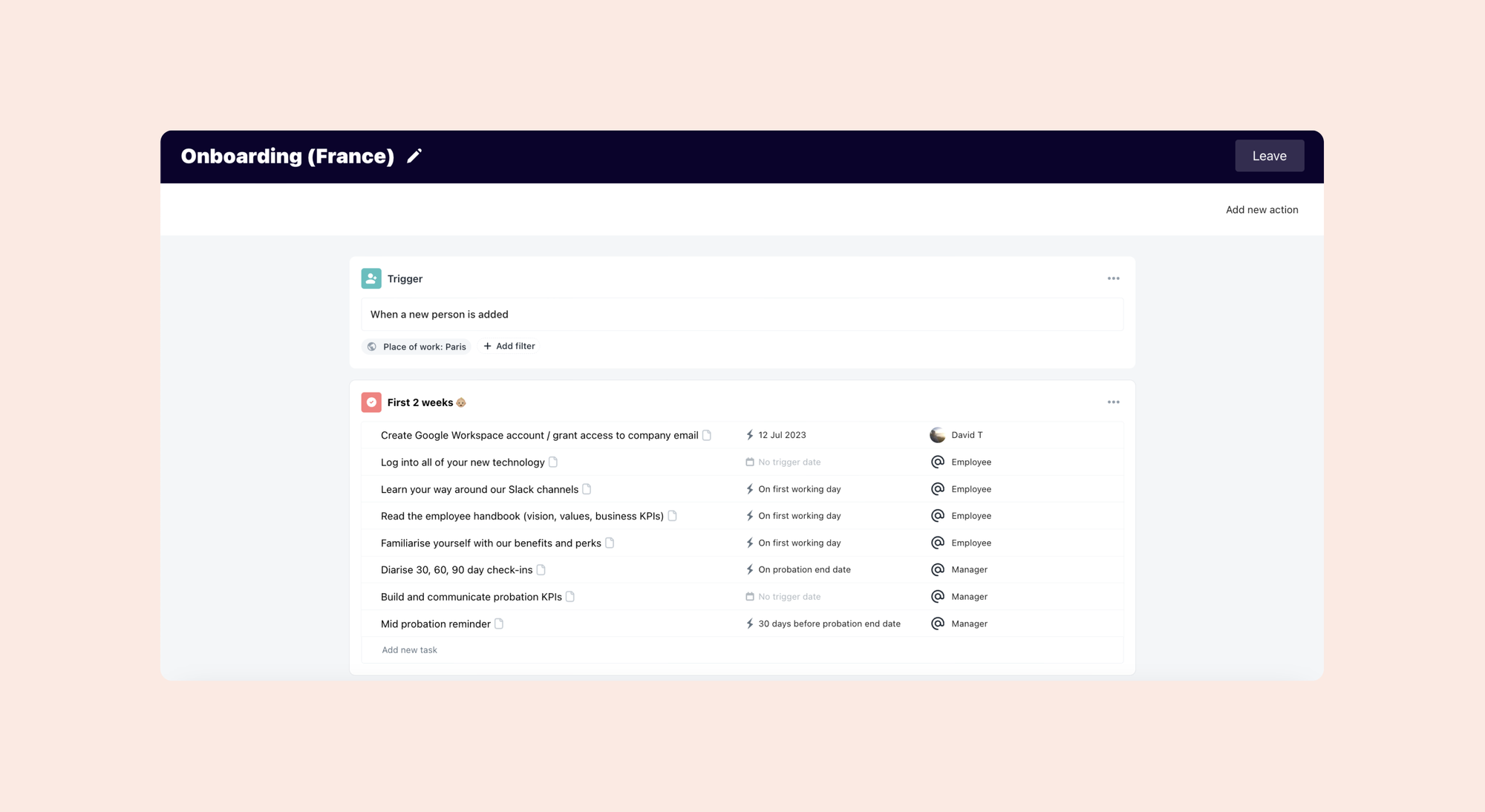 New in Humaans: Workflow Enrolment triggers
