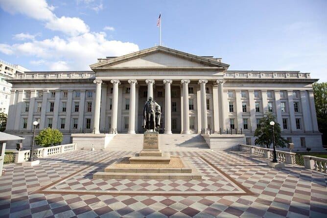 U.S. Treasury Building in Washington, DC